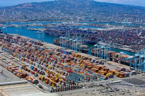 Der Hafen von Los Angeles stellte im August 2023 einen Rekord beim Frachtvolumen auf