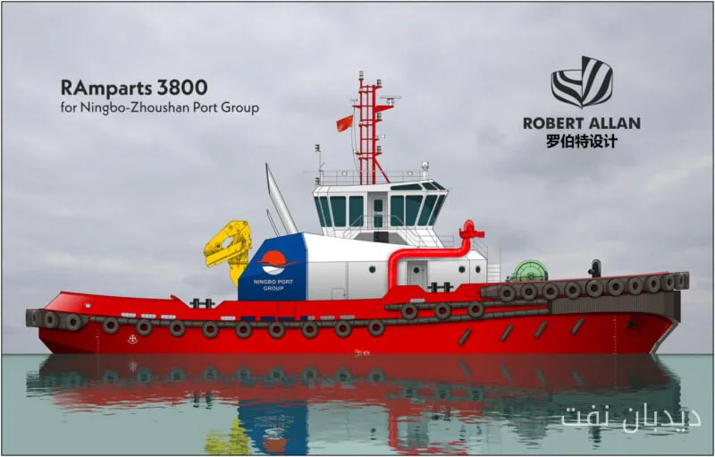 طراحی کشتی جدید RAmparts 3800 برای بندر نینگبو توسط Robert Allan Ltd