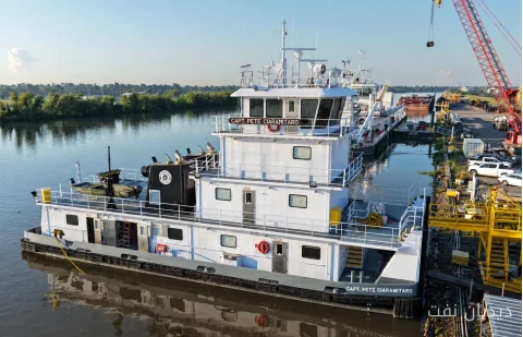 تحویل کشتی M/V Capt. Pete Ciaramitaro توسط Laborde Products به Southern Devall
