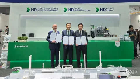 توسعه فناوری دوقلوی دیجیتال برای بهبود ایمنی کشتی‌های سوختی آمونیاک توسط HD KSOE و Siemens