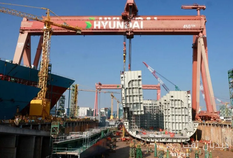 طرح توسعهٔ HD Hyundai و Kiewit در صنعت کشتیسازی آمریکا