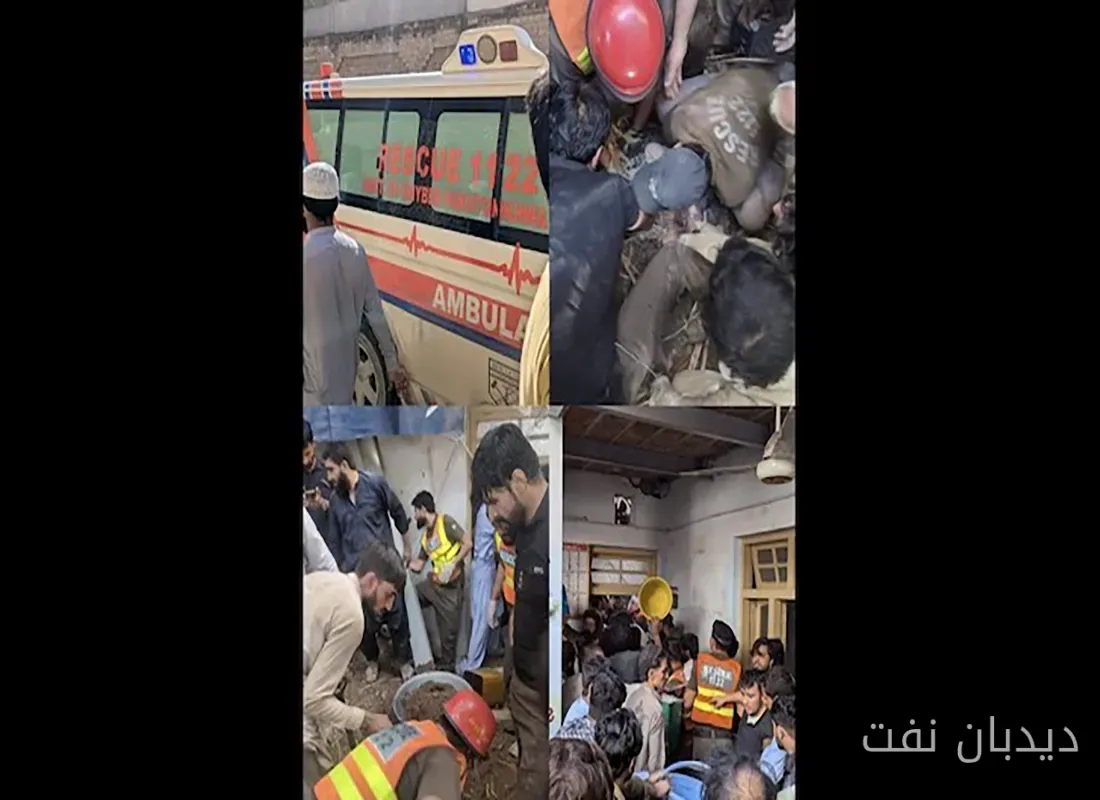 فرو ریختن سقف مدرسه‌ای در پیشاور پاکستان باعث مرگ ۱۸ نفر شد