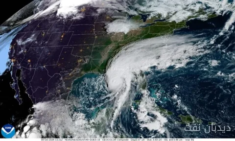 Tankers in the Gulf of Mexico Affected by Hurricane Isaias