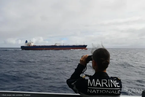 The French Navy Seizes the Oil Tanker DF Peak in the Indian Ocean